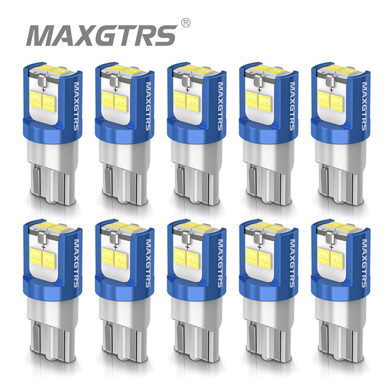 Actinic Blue Led - 10x194 168 T10 LED W5W LED