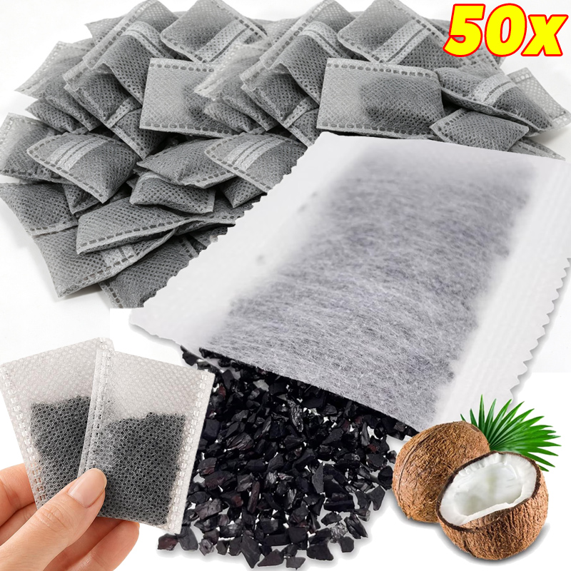 Activated Carbon Bag - 5/50x 활성탄 가방 천연 코코넛 숯