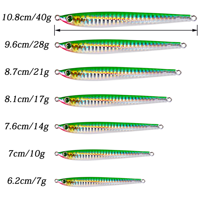 10개/세트 금속 캐스팅 지그 7g 10g 14g 17 - Marine Salt Mix 리뷰 및 가격