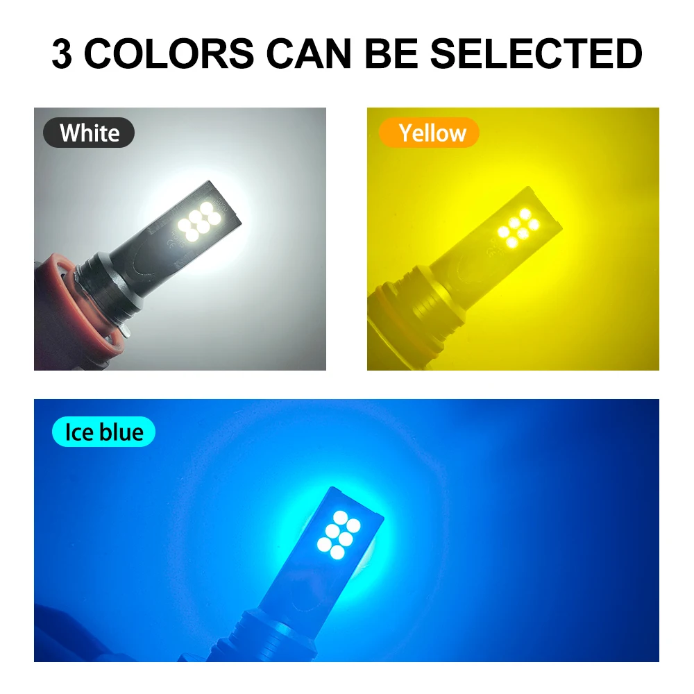 2개 H8 H11 LED 전구 9005 HB3 9006 - Actinic Blue Led 리뷰 및 가격