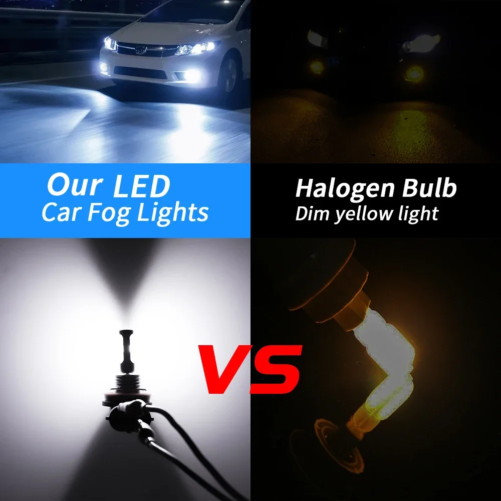 2개 H8 H11 LED 전구 9005 HB3 9006 - Actinic Blue Led 리뷰 및 가격